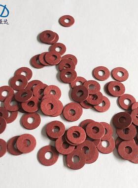 国标绝缘平垫片红色红钢纸垫圈M3-M5尼龙垫片现货