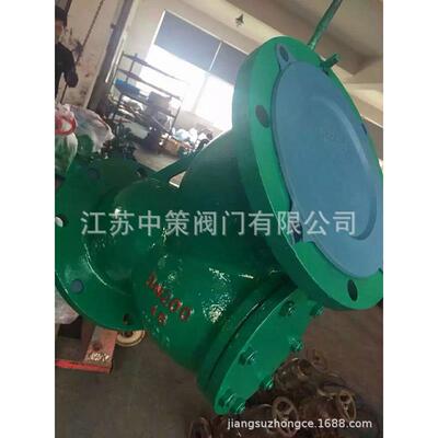 GL41J-10C铸钢衬胶Y型过滤器 化工耐腐蚀耐酸碱法兰管道过滤器