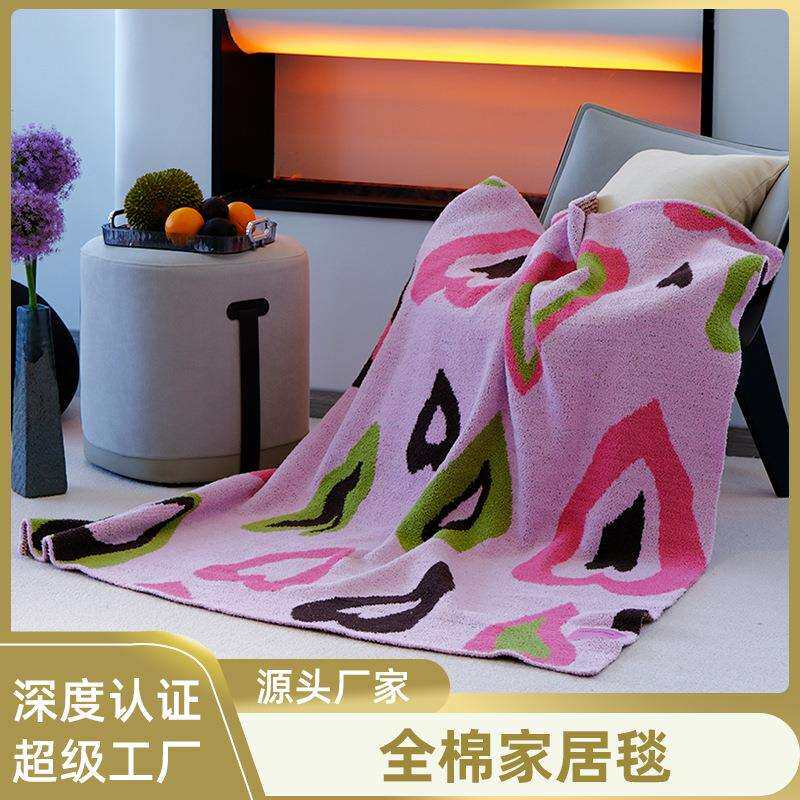 新款北欧毛毯沙发垫夏季办公室客厅沙发午睡毯加厚地毯针织盖毯