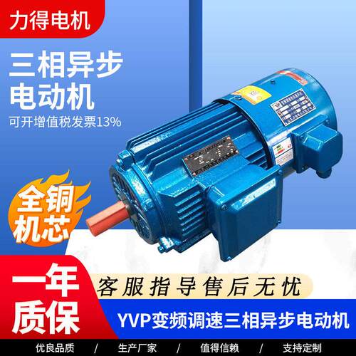 变频电机厂家YVP-132S-6-3YVP加工变频调速三相异步电动机