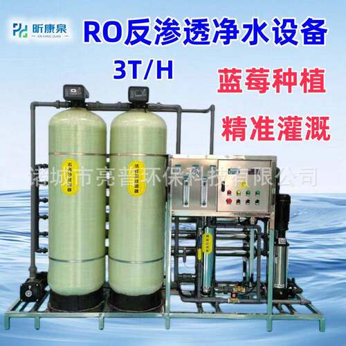 3吨反渗透纯水机食品加工直饮水大桶水RO纯水设备去除水中杂质