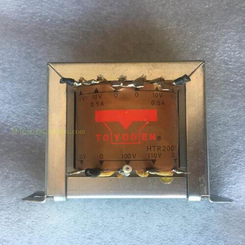日本TOYODEN HTR2005 变压器110V输入， 双10V15V20V0.5A输出 20W
