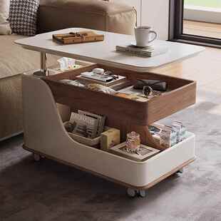 几小户型可移动沙发边几小推车板多茶功能岩升实OSY木创意客降厅