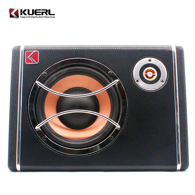 酷而乐大功率车载音响改装梯形超薄12V有源8寸汽车低音炮