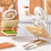 厨房锅盖架免打孔壁挂式 置物架菜板砧板架台面锅铲架多功能放置器