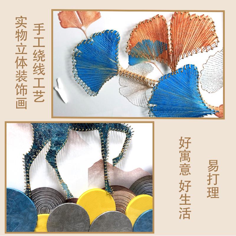 客厅入户玄关装饰画现代简约实物麋鹿立体画走廊壁画3d手工高档画