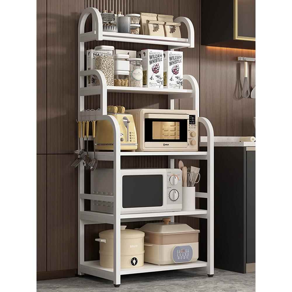 厨房置物架落地多层收纳架桌面烤箱调料置物架厨房用品微波炉架子