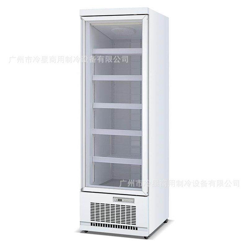 冷冻展示冰柜-18~-22℃下机组门风冷商用冰淇淋牛羊冰箱