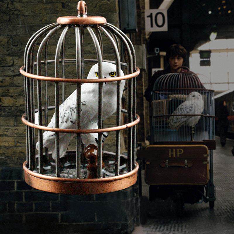 哈利波特周边 海德薇鸟笼钥匙扣Harry Potter猫头鹰信使挂件