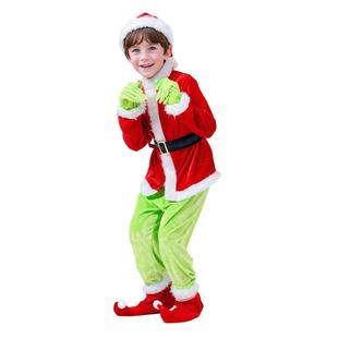 Hairy Green Monster Grinch Santa Halloween Costume Explosive