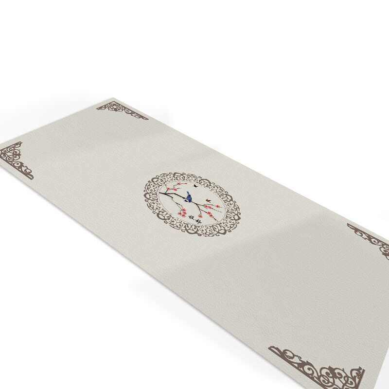 1VPR新中式皮革飘窗垫防水免洗可自由裁剪窗台主卧阳台垫子地垫可