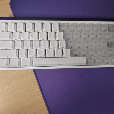 白雾透侧刻键帽三拼适合wooting60hero68made68夜魔ace68xtrfyk5