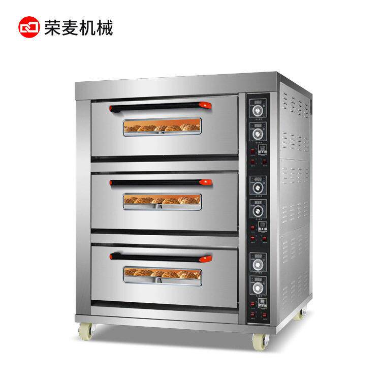 不锈钢电焗炉红薯披萨面包蛋糕店商用层式大烤炉三层六盘电热烤箱
