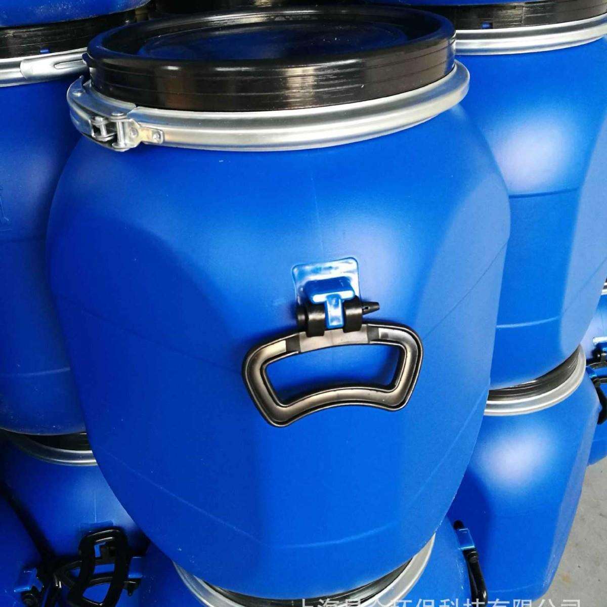 50L方桶抱箍桶60L法兰桶120L耐酸碱桶储物防漏塑料桶