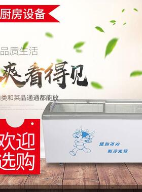超市小型冰柜商用卧式展示柜单双温冷藏冷冻雪糕柜