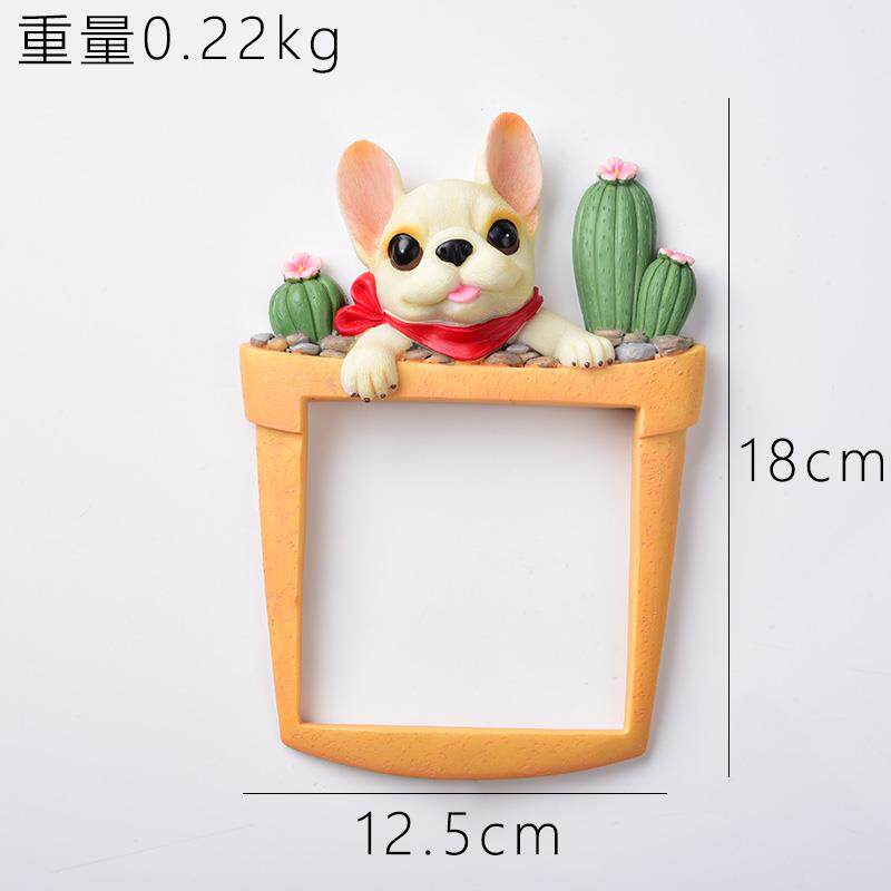 正品创意3D童立体狗关狗开贴插座保护家用儿卧室树脂灯开关套装饰
