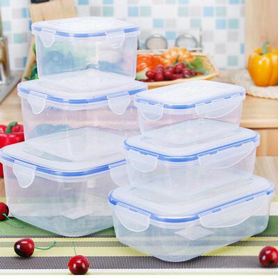 Sealed Refrigerator Storage Food Box Container Bento 3pcs