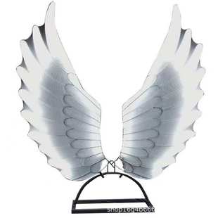 比翼双飞舞台道具婚礼蝴蝶艺婚庆路场景发光铁摆件引装饰翅膀灯光