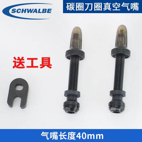 世文schwalbe无内胎气嘴 真空胎气嘴登山车公路车改真空 40MM