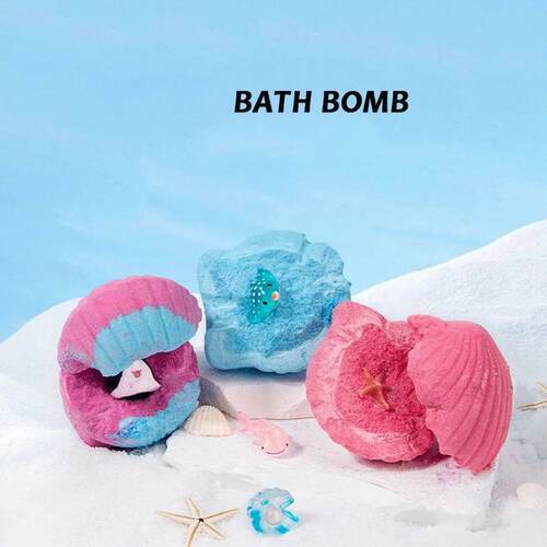 140g Bath Bomb Kids With Toys Bath Bubble Balls Spa Shower E