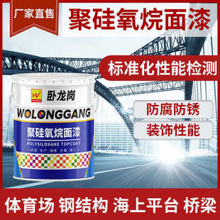 厂家直售卧龙岗聚硅氧烷面漆各色桥梁钢结构聚硅氧烷防腐涂料批发