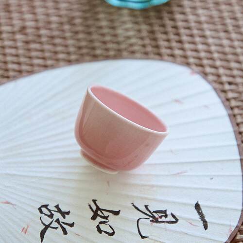 手工高温窑变颜色釉品茗杯景德镇可开片冰裂纹陶瓷红茶岩茶小茶杯
