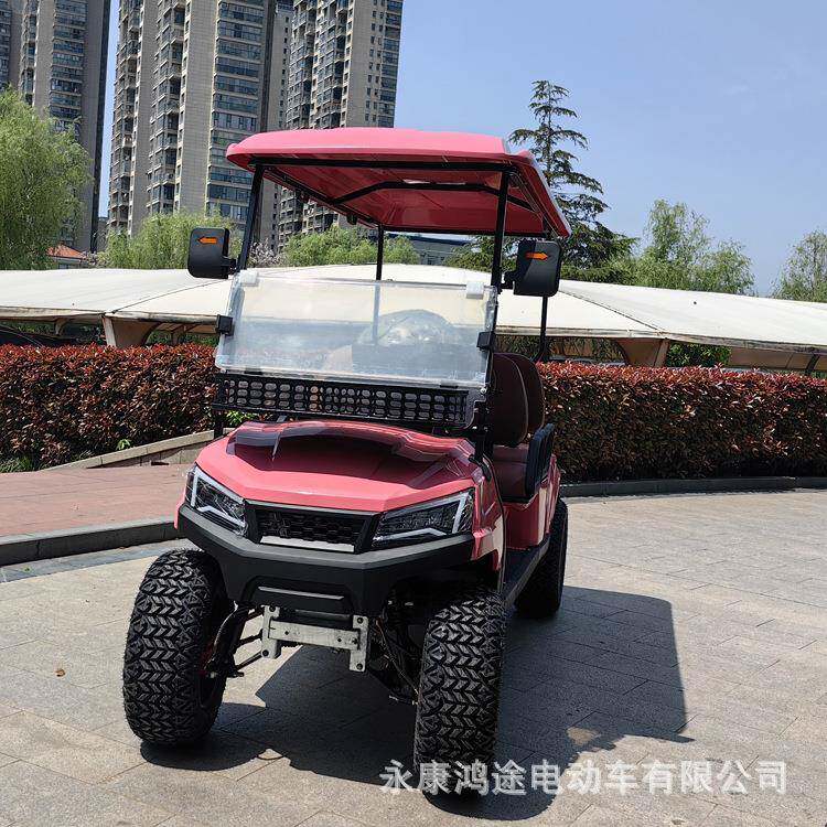 厂家直销4-6人座2025年新款00cc燃油高尔夫球车/四轮观光车