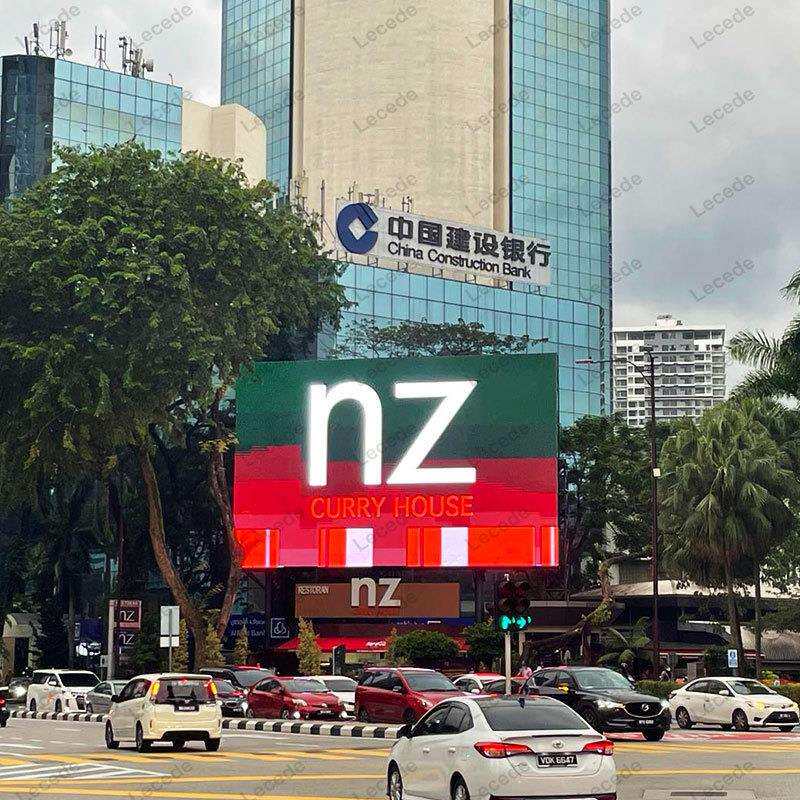 户外立柱式全彩高清广告显示屏 p6户外高清高亮防水led广告大屏幕