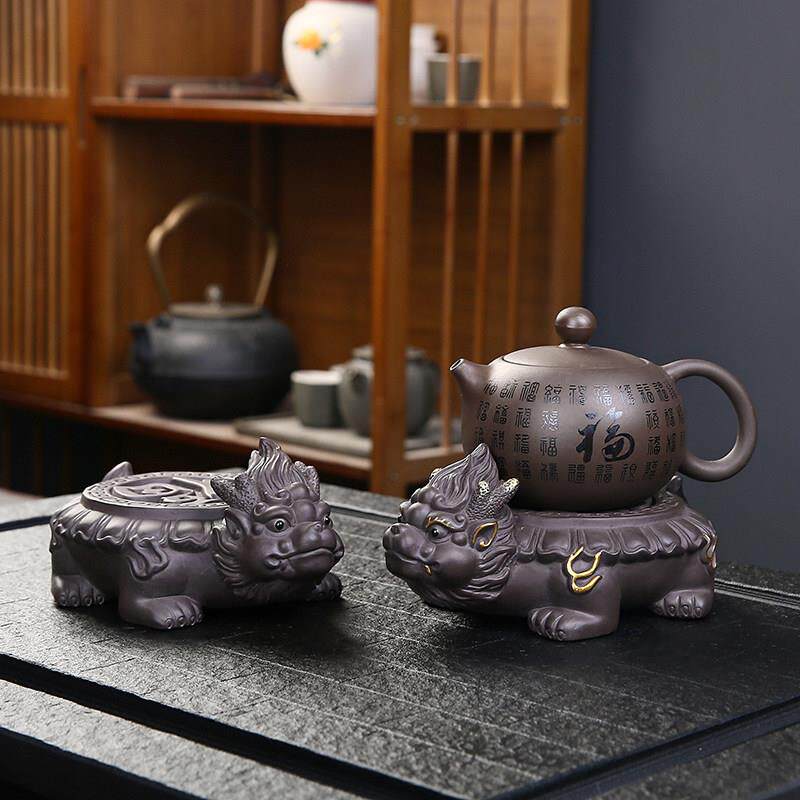 具紫砂壶壶承壶垫功夫茶配件茶壶热隔养垫茶托干泡台貔貅茶紫砂壶