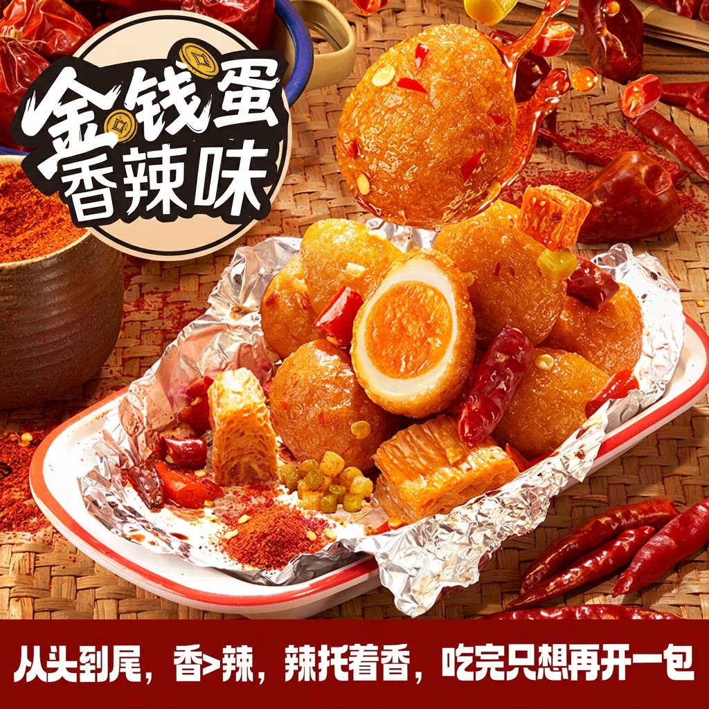劲仔金钱蛋七个博士虎皮鹌鹑蛋