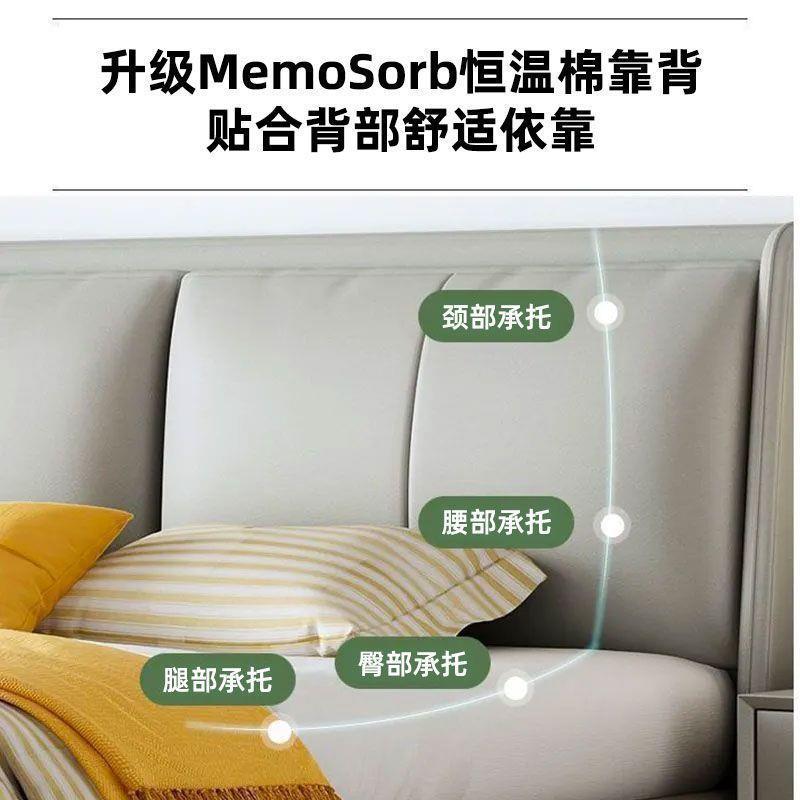 现代皮艺床轻奢意式皮床1.5简约家用双人床1.8北欧婚床主卧卧室厂