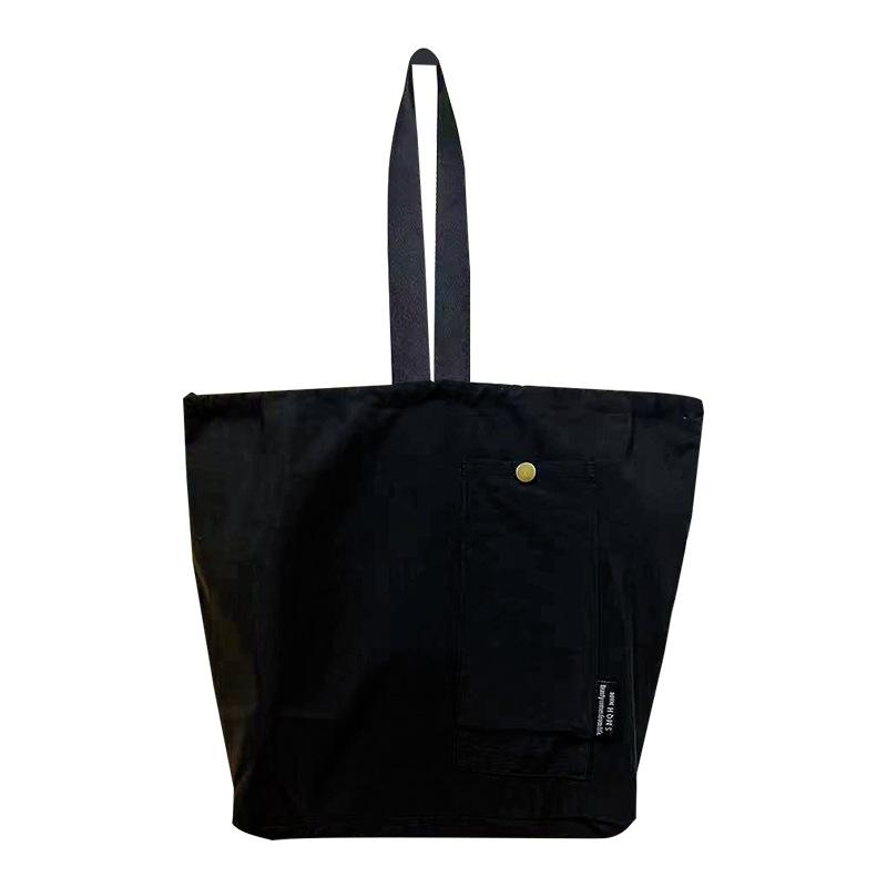 ins大号纯色饭盒工装束口饭盒袋