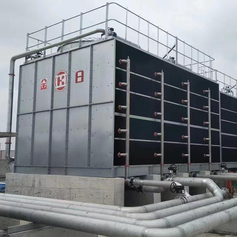 金日闭式横流冷却水塔紫铜盘管低碳节能价格优惠可上门安装管道
