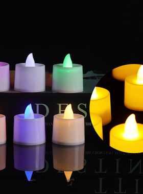 LED电子蜡烛灯浪漫创意布置场景道具装饰新年春节祈福红光元宵节