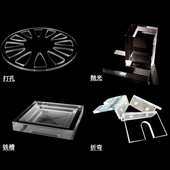 定制来激光有机玻璃异形高pc亚克透板透明板材切割打孔图力雕刻