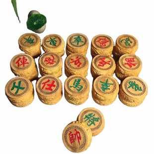 太行崖柏双龙戏珠象棋 实木家居摆件木质工艺品 木雕礼品批发