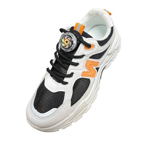 系鞋带运动鞋儿童旋转纽扣鞋扣