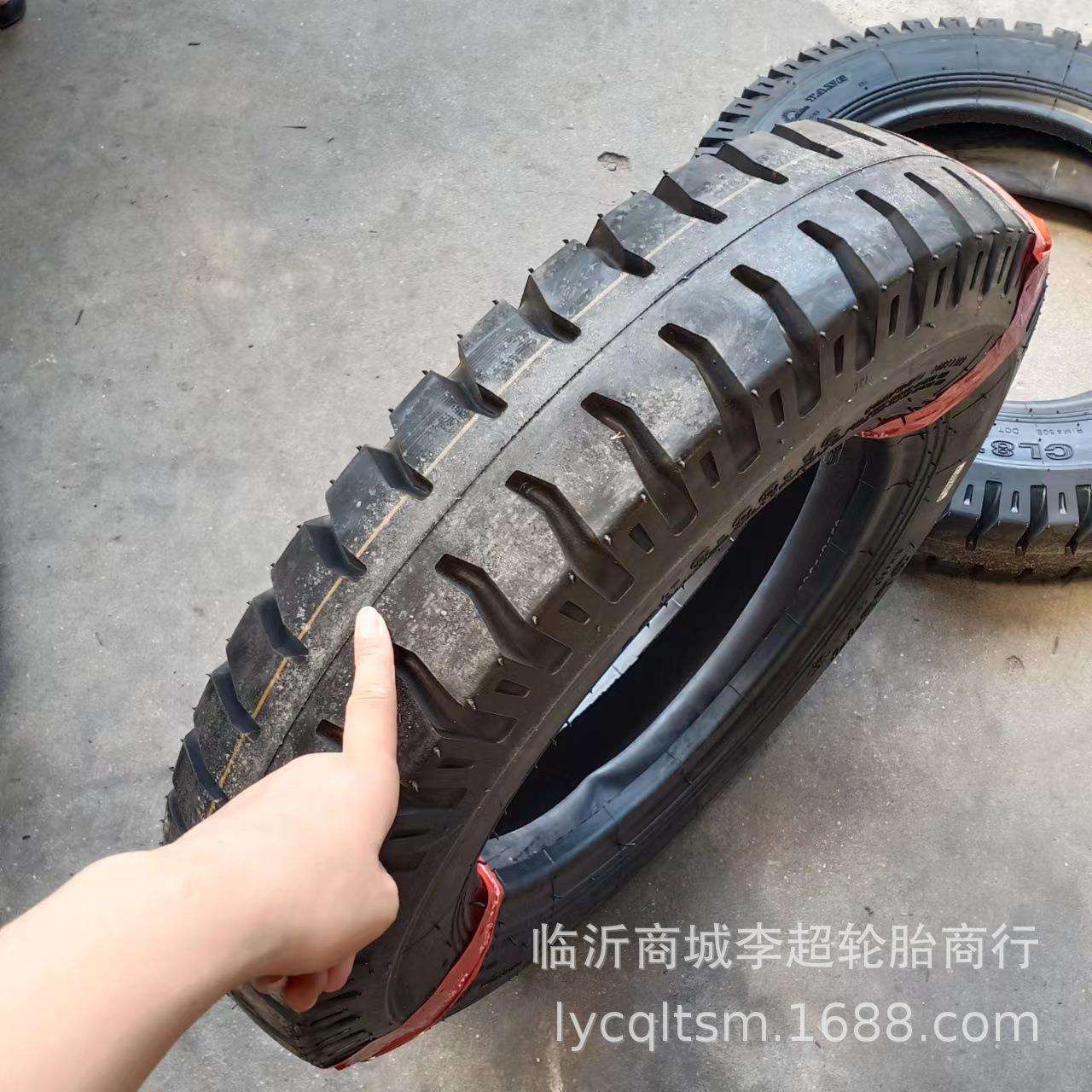 三轮车板车农业农用轮胎600-16羊角扒轮朝阳轮胎尼龙线