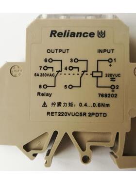 Reliance瑞联RET220VUC5R 2PDTD货号769202 RET220VUC5R2PDTD