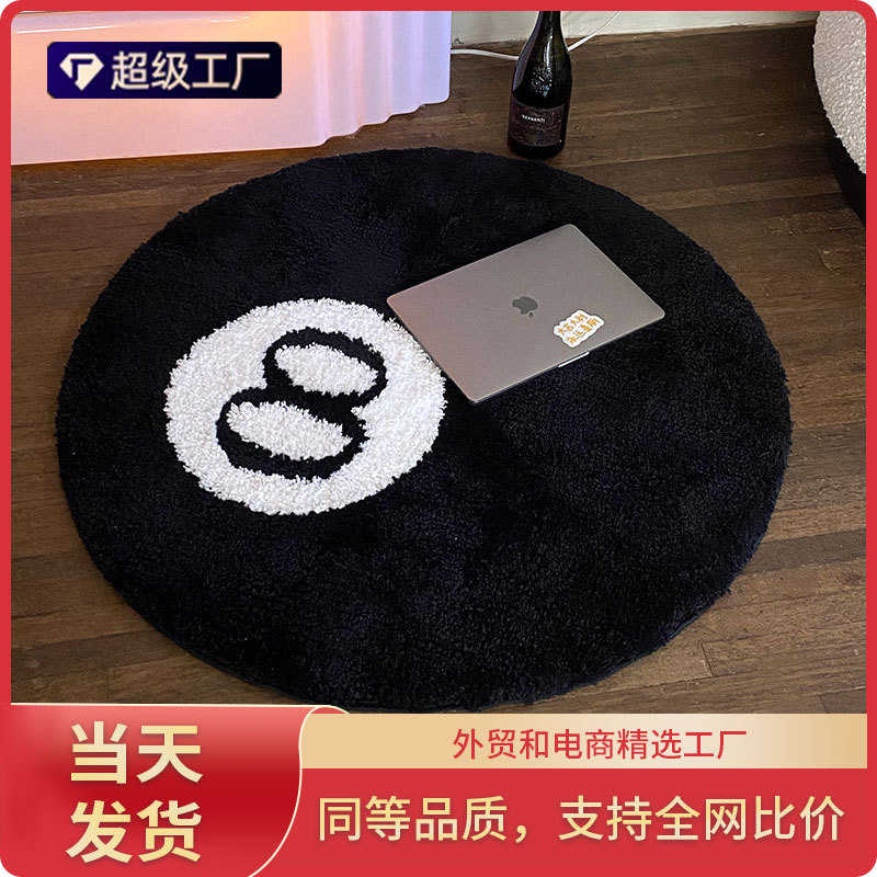 植绒地毯浴室垫卧室簇绒地毯定制客厅地毯机织苔藓地毯