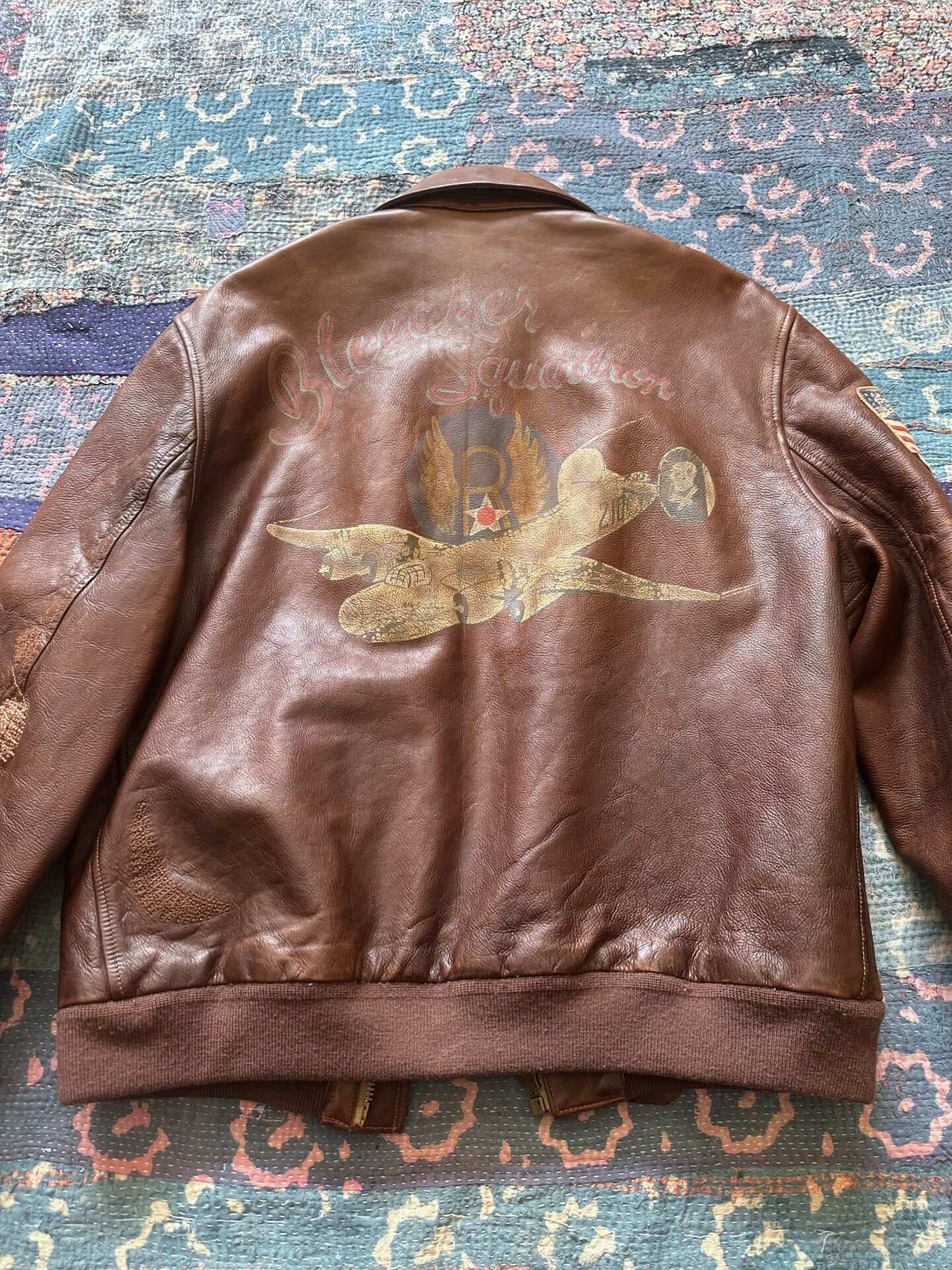 Polo Ralph Lauren A2 Brown Leather Jacket — front