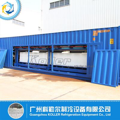 科勒尔40尺集装箱式直冷式块冰机JDK100 日产量10吨大冰块