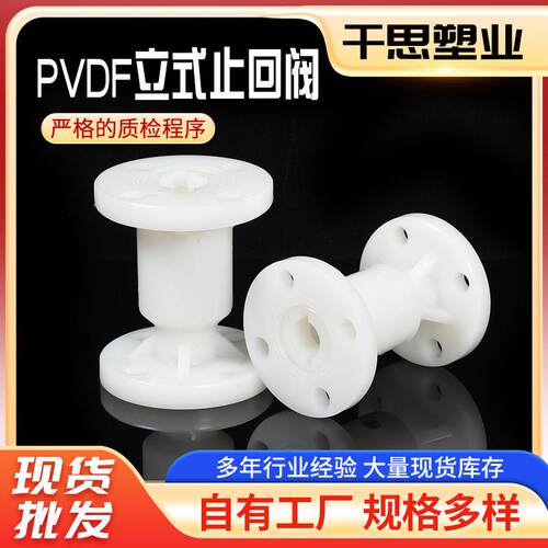 厂家生产PPH加强型止回阀PN16防漏防水耐腐蚀PVDF立式止回阀配件