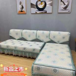 通用防滑沙发套罩坐垫可机洗南通家纺厂 高精密绗缝夹棉沙发垫四季