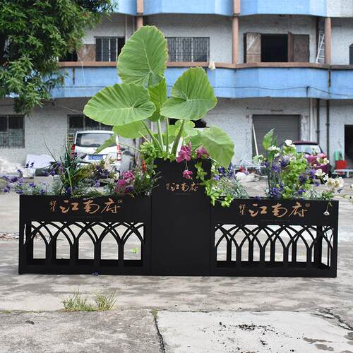 厂家定制不锈钢组合花箱商场户外室内花箱景观园林酒店花箱组合