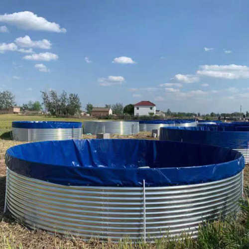 灌溉 加工蓄水池果园水池帆布镀锌板定制养鱼池储水帆布鱼池圆形