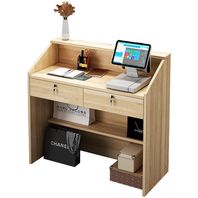 厂家直销收银台公司前台接待台服装店便利店结账柜台桌美容院吧台