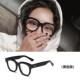 高档大框网红黑框眼镜色韩版 潮防辐射女抗蓝护眼睛变光近视眼镜显