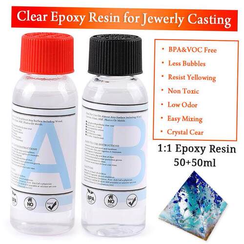 Transparent Epoxy Resin Casting Molds Kit Silicone Mold With