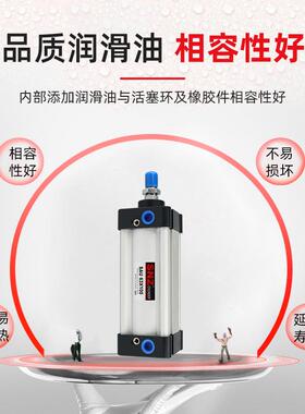 标准气动气缸SAU32X40X50X63X75X100X125X150X75-800S